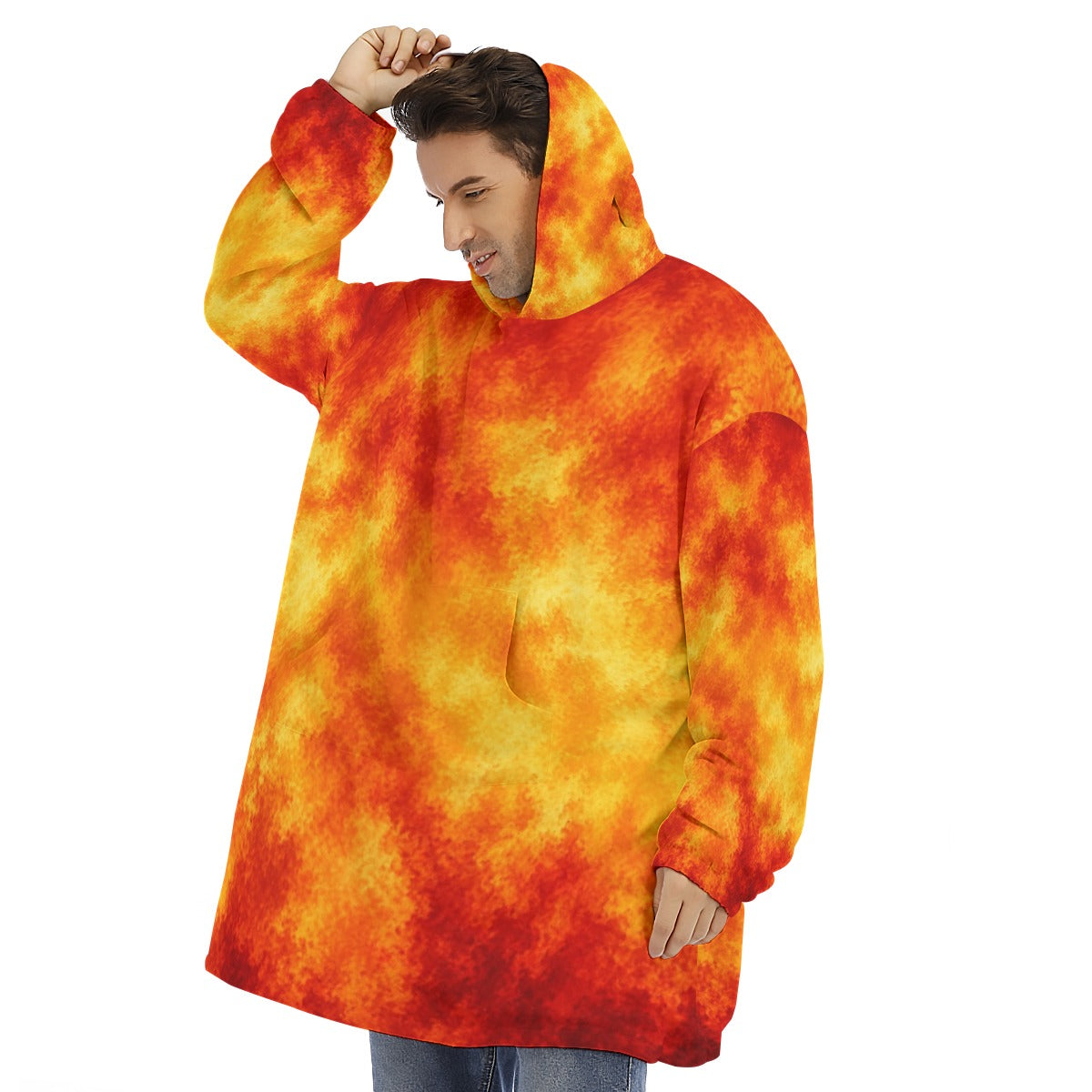Unisex Sherpa-Fleece Hoodie Blanket - view 3
