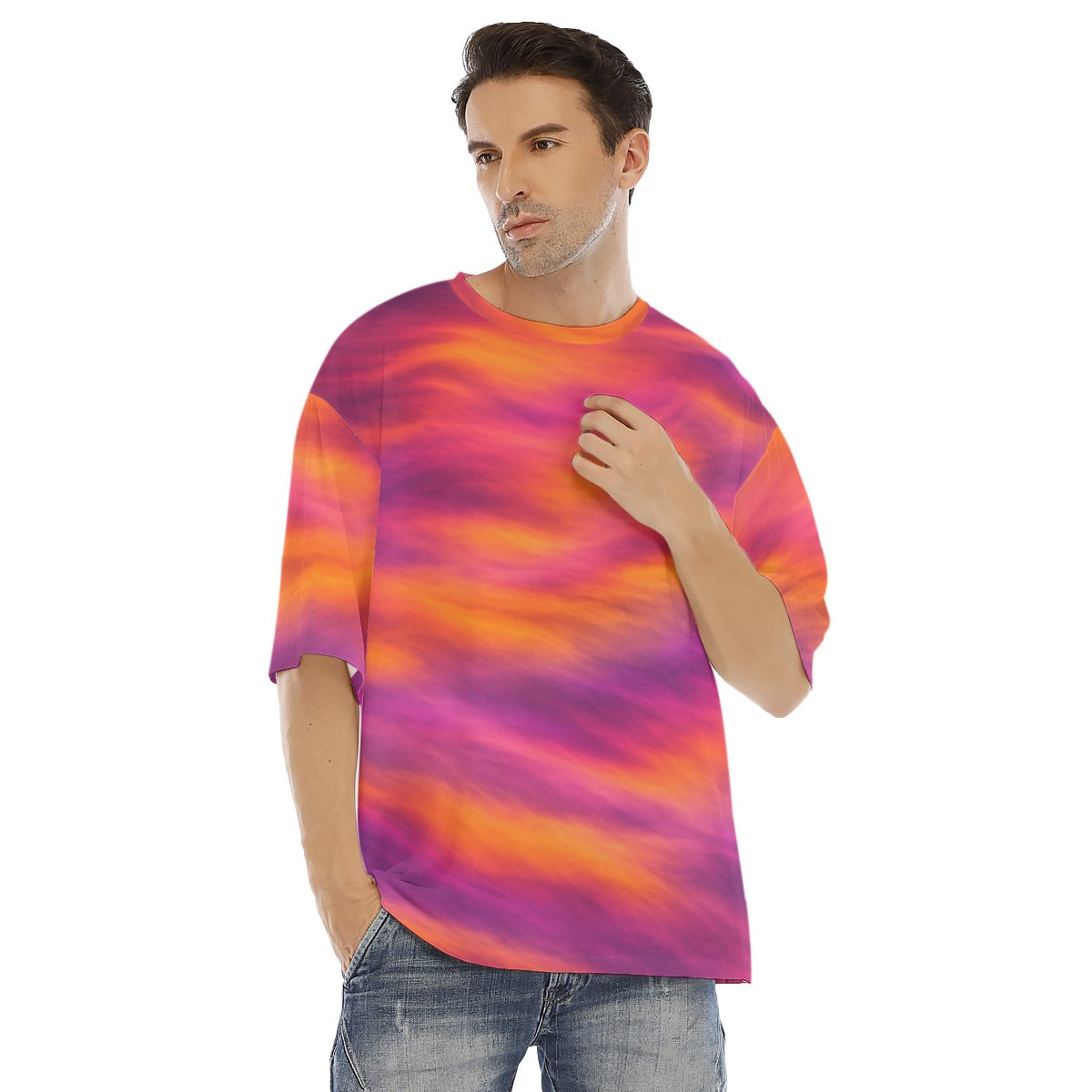 Men's Drop Shoulder T-shirt With Short Sleeve