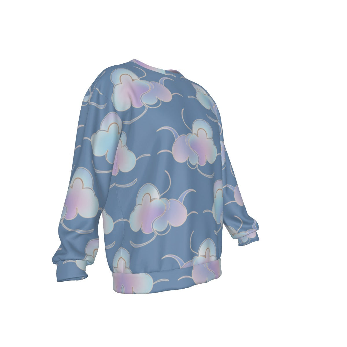 Men's Drop Shoulder Round Neck Long-Sleeved Sweatshirt