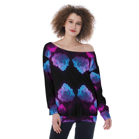 Women's Off-Shoulder Sweatshirt