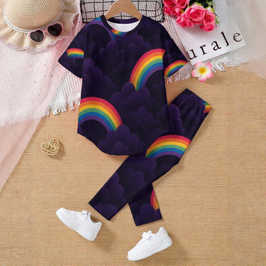 Unisex Kids' Casual Top and Pants Set