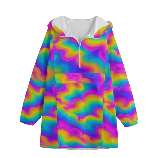 Unisex Windbreaker Long Jacket