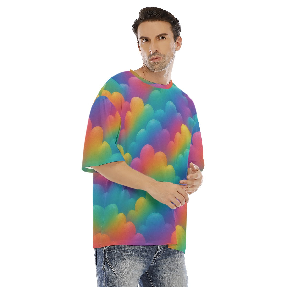 Men's Drop Shoulder T-shirt With Short Sleeve