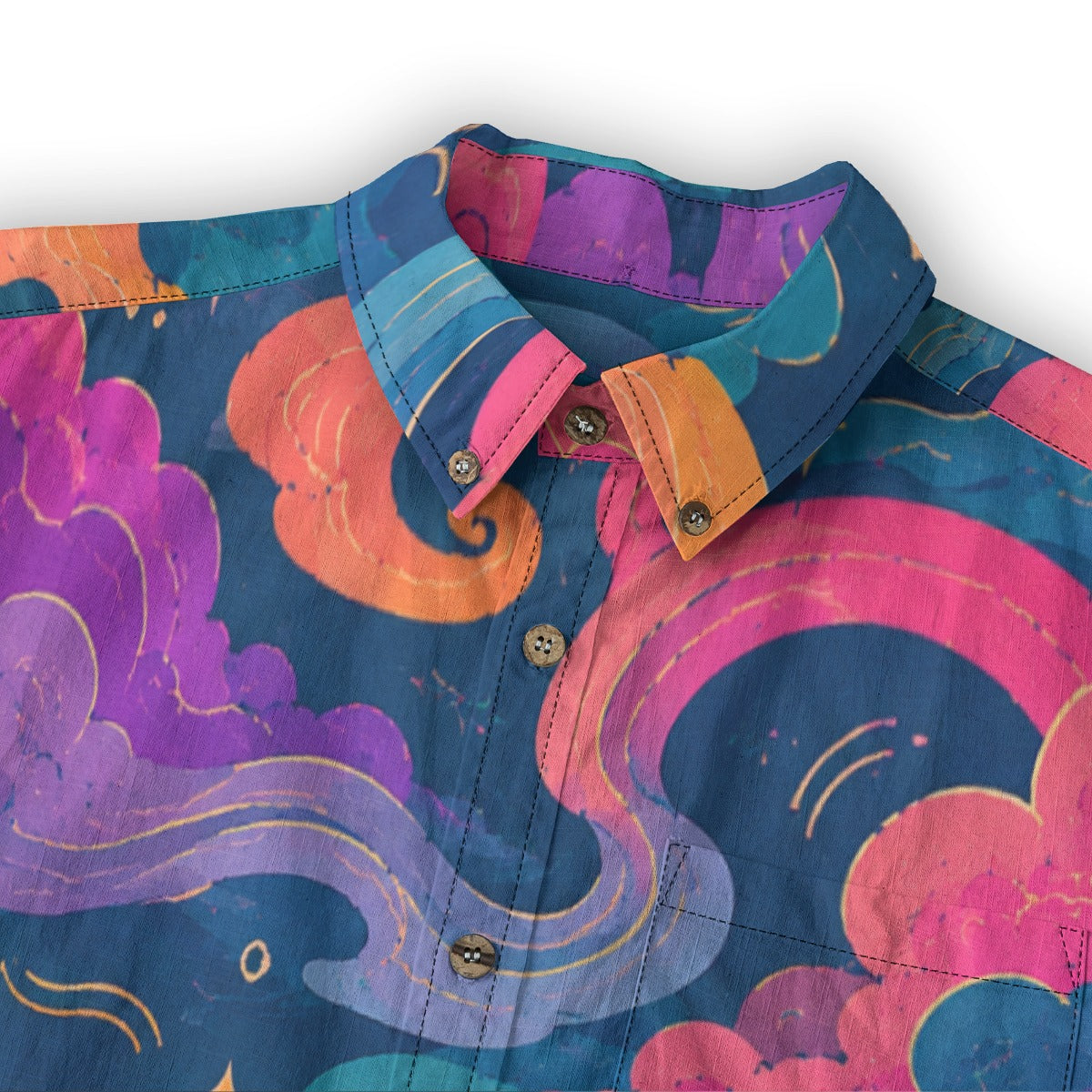 Men's Casual Lapel Long Sleeve Shirt|125GSM Cotton
