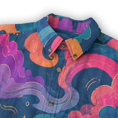 Men's Casual Lapel Long Sleeve Shirt|125GSM Cotton