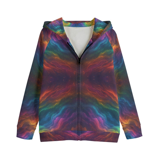 Unisex Kid's Zip Up Raglan Sleeve Hoodie | 310GSM Cotton