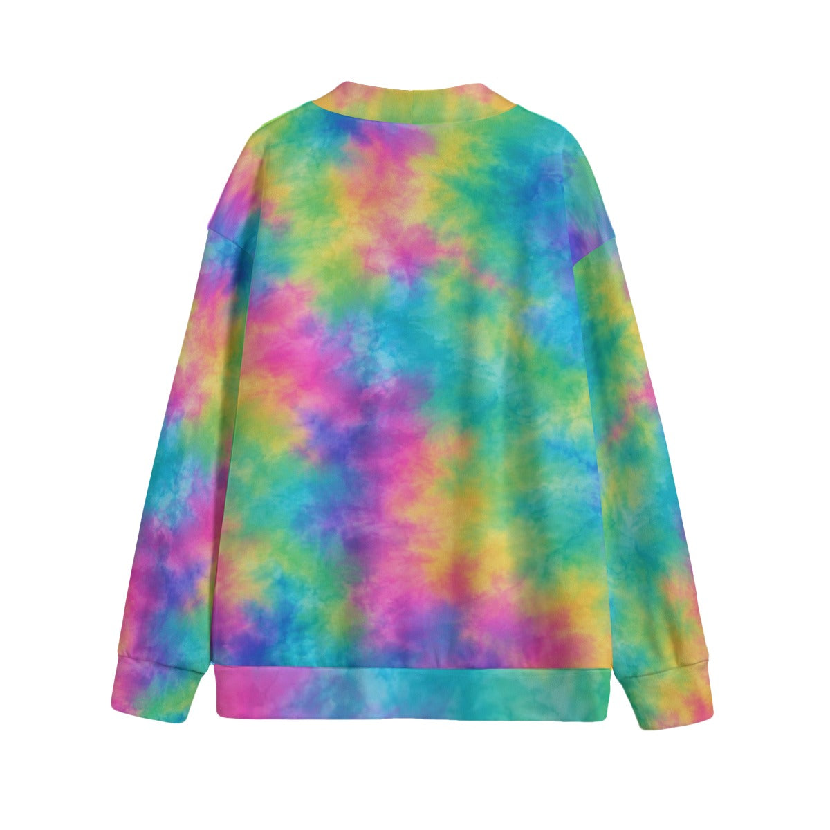 Unisex V-Neck Knitted-Fleece Button Cardigan - view 2