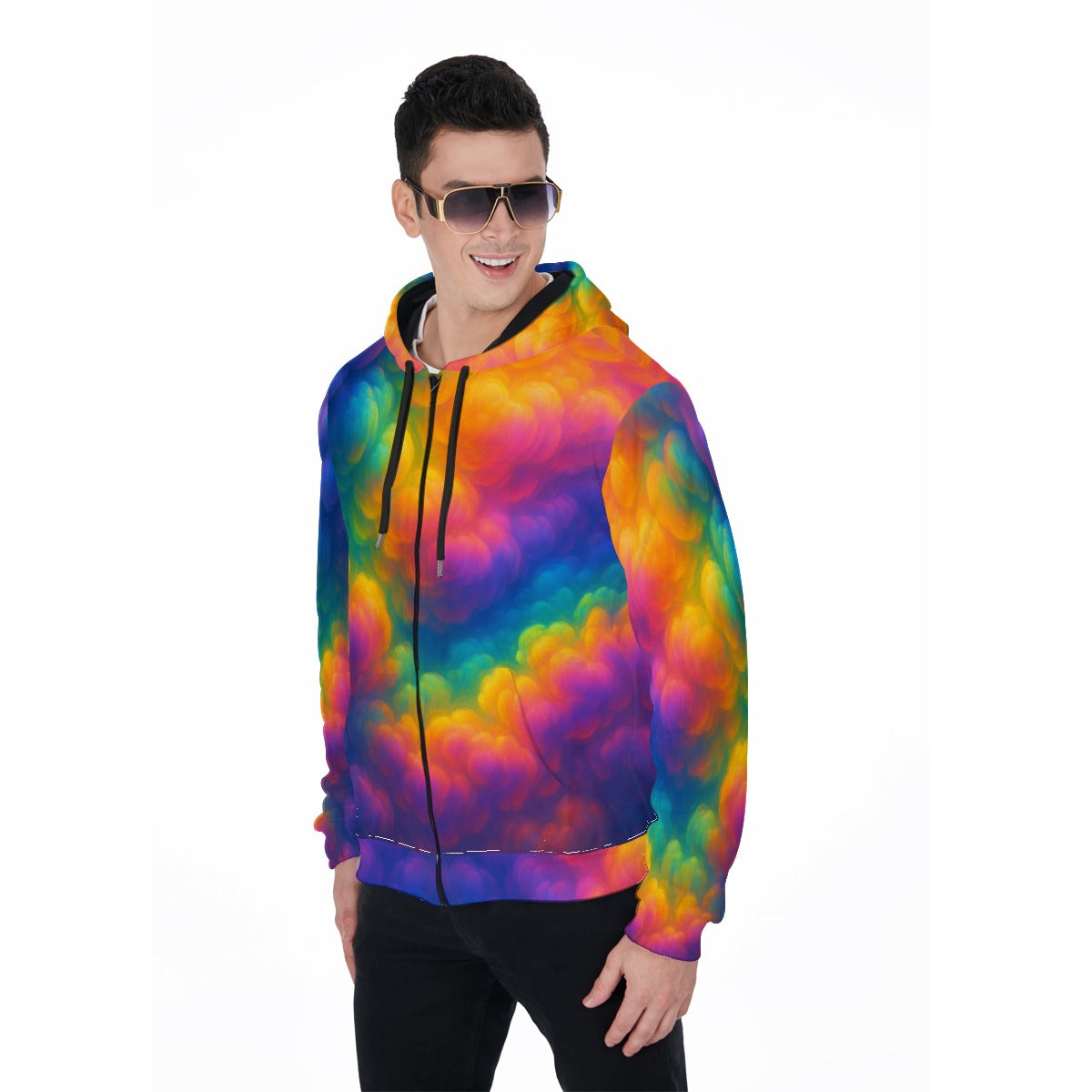 Unisex Zip Up Hoodie With Pocket