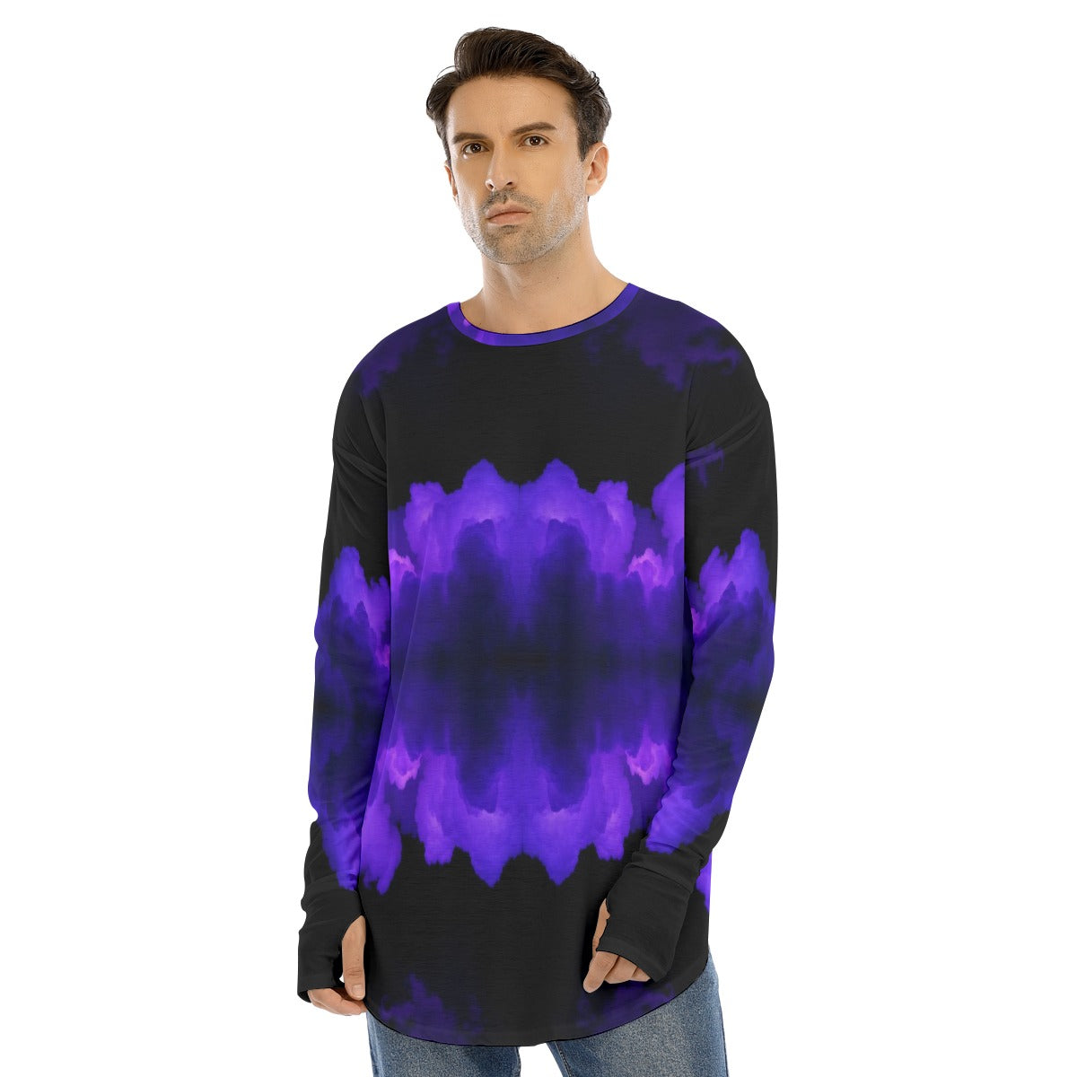 Men's Fingerless Long Sleeve T-shirt