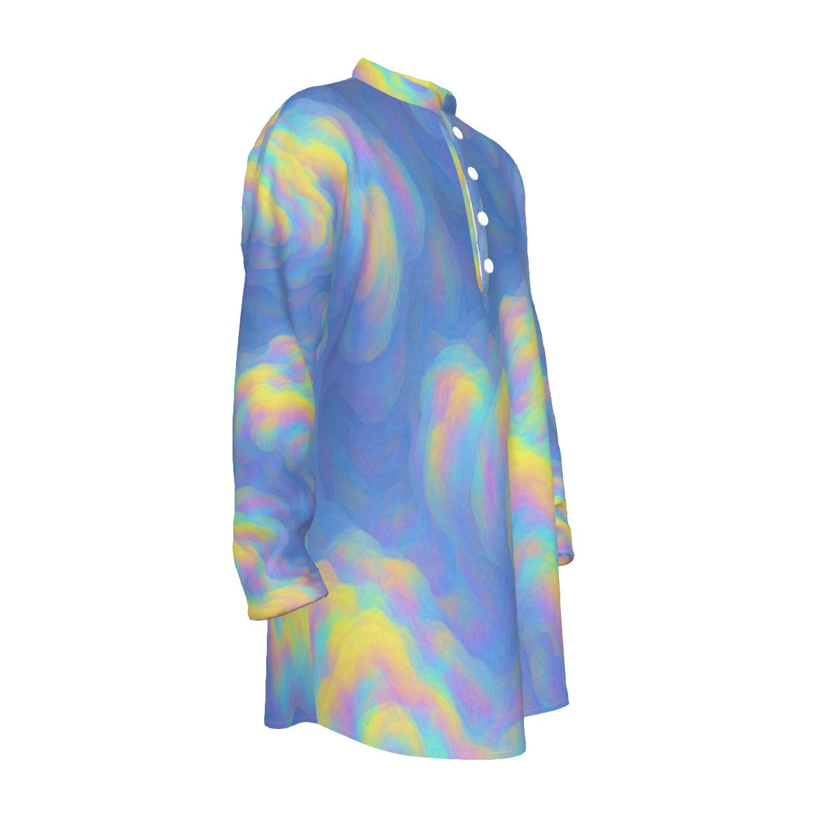 Men's Stand-up Collar Long Shirt