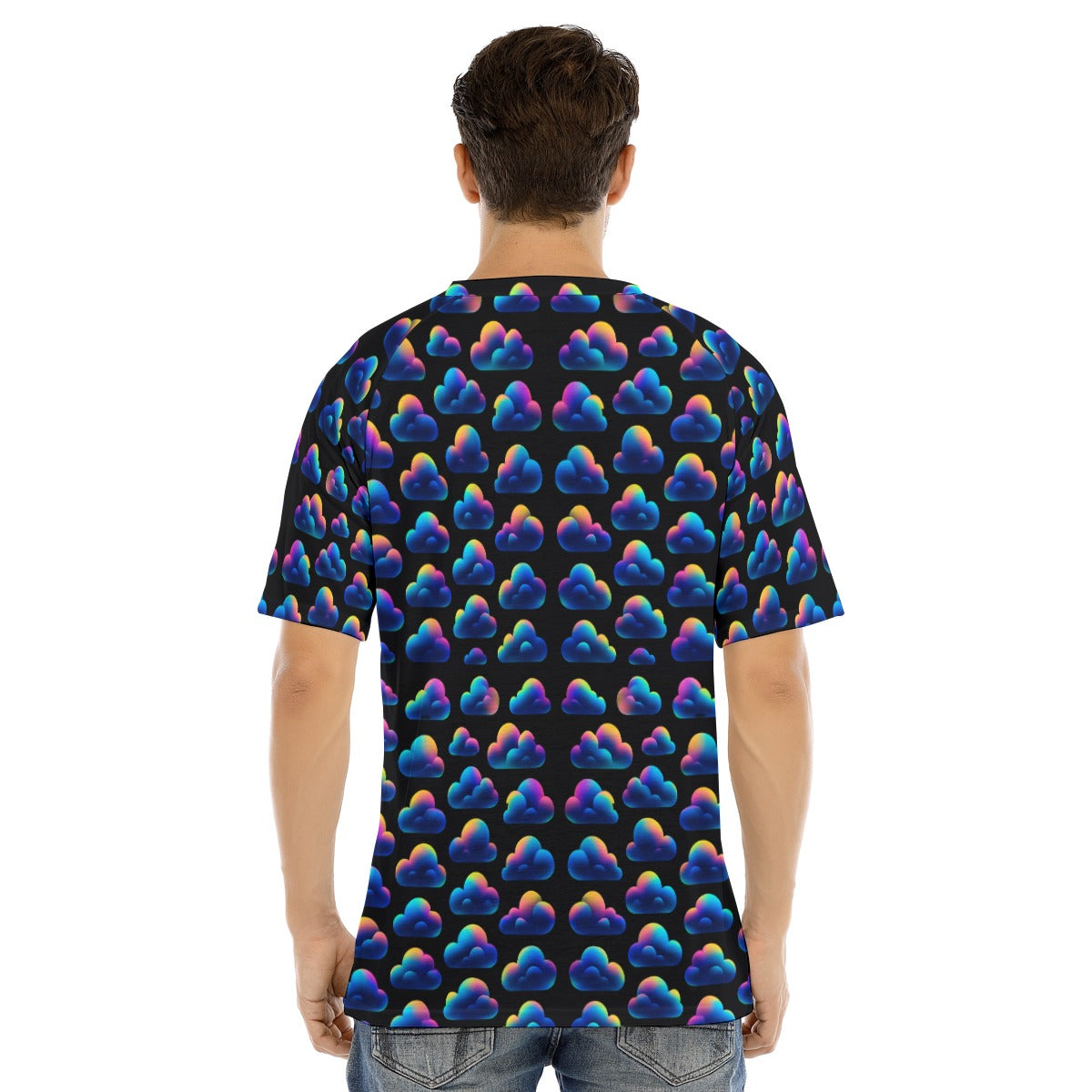 Men's Raglan Sleeve T-shirt With Button Closure
