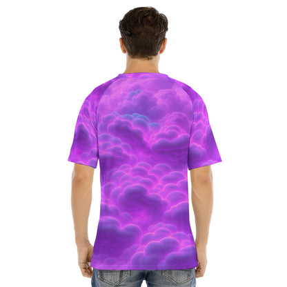 Men's Raglan Sleeve T-shirt With Button Closure