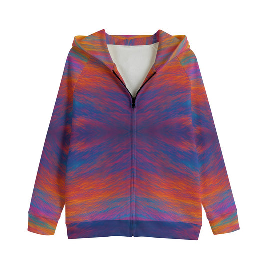 Unisex Kid's Zip Up Raglan Sleeve Hoodie | 310GSM Cotton