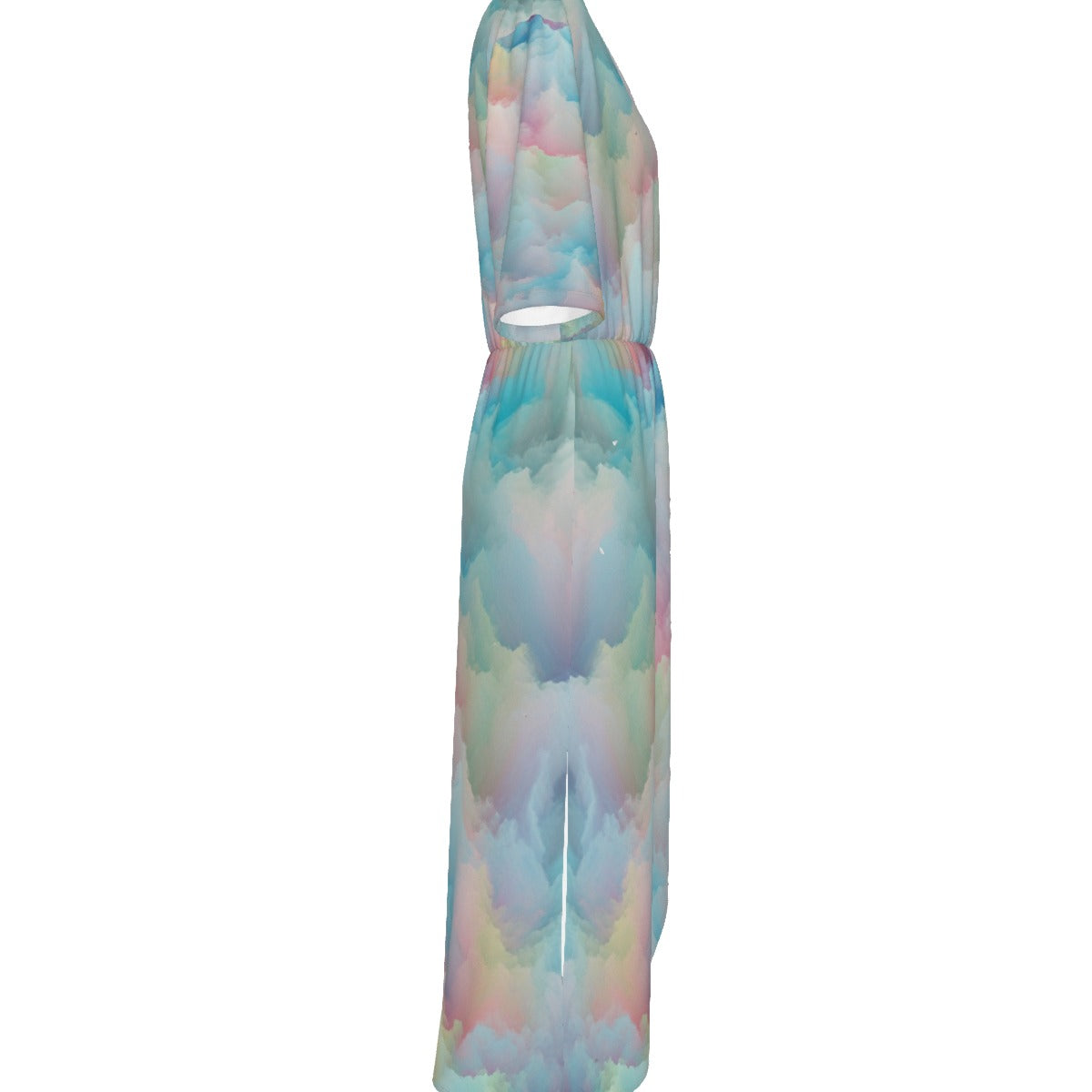 Women's Short Sleeve V-neck Dress