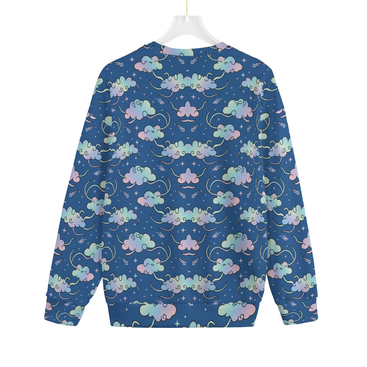Unisex Drop-shoulder Knitted Fleece Sweater - view 2