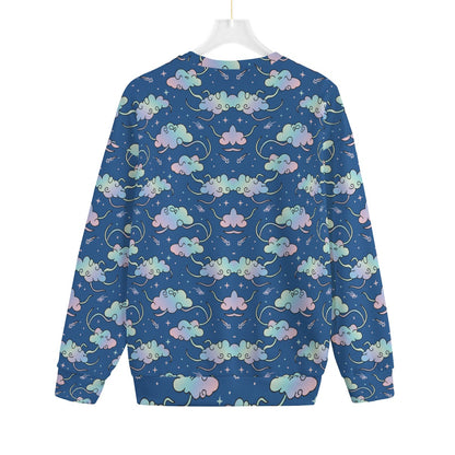Unisex Drop-shoulder Knitted Fleece Sweater - view 2