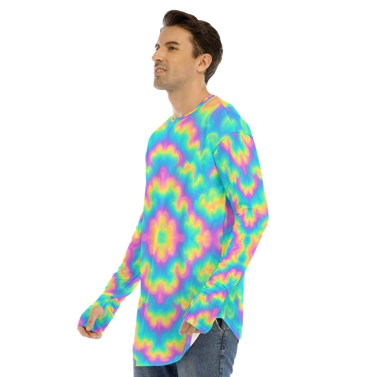 Men's Fingerless Long Sleeve T-shirt