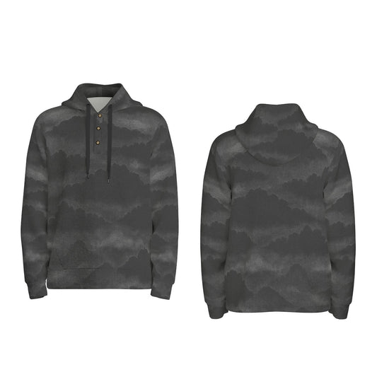 Men's Half Button Hoodie