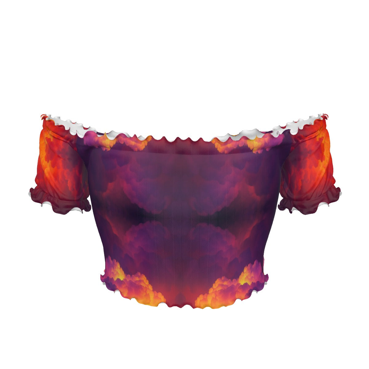 Women's One-shoulder Off-the-navel Short Sleeve T-shirt