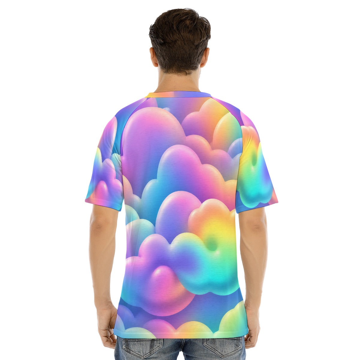 Men's Raglan Sleeve T-shirt With Button Closure