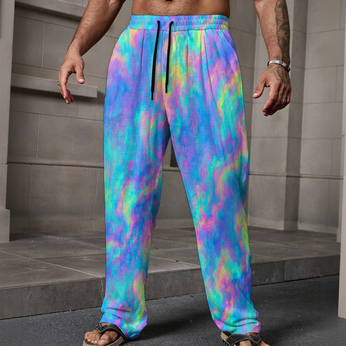 Men's Loose Casual Pants With Pocket