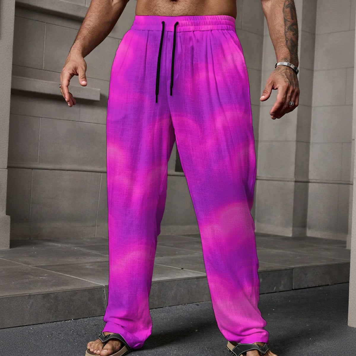 Men's Loose Casual Pants With Pocket