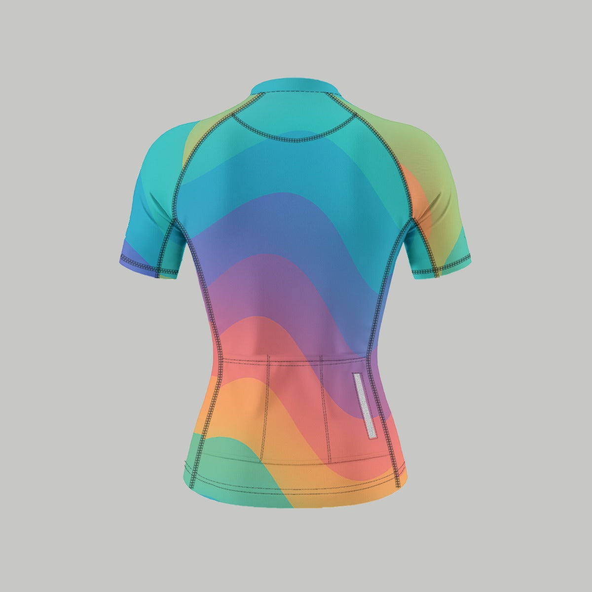 Women's Anti-Slip Raglan Cycling Jersey With Short Sleeve