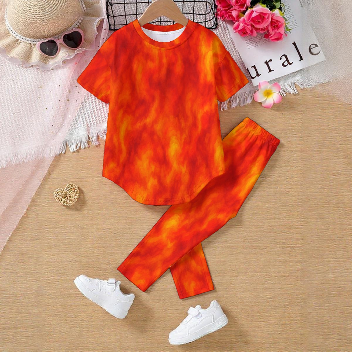 Unisex Kids' Casual Top and Pants Set