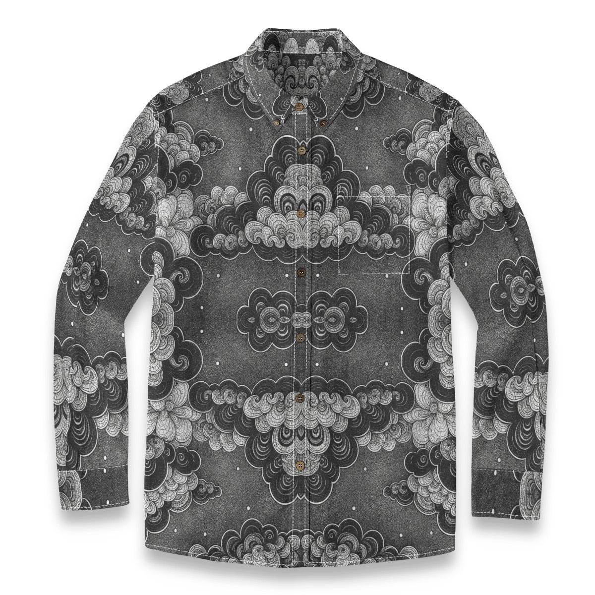 Men's Casual Lapel Long Sleeve Shirt|125GSM Cotton