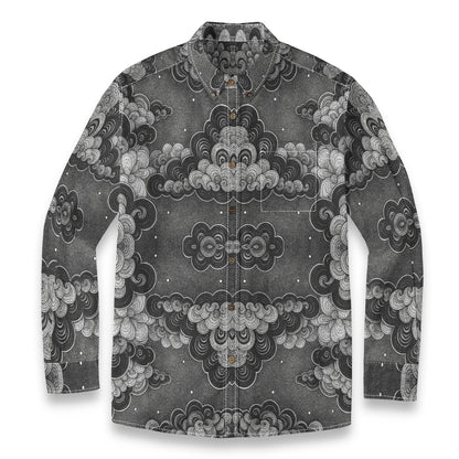 Men's Casual Lapel Long Sleeve Shirt|125GSM Cotton