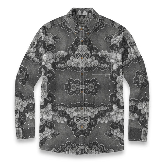 Men's Casual Lapel Long Sleeve Shirt|125GSM Cotton