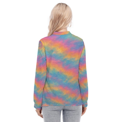 Women's Long Sleeve Blouse With Button Closure