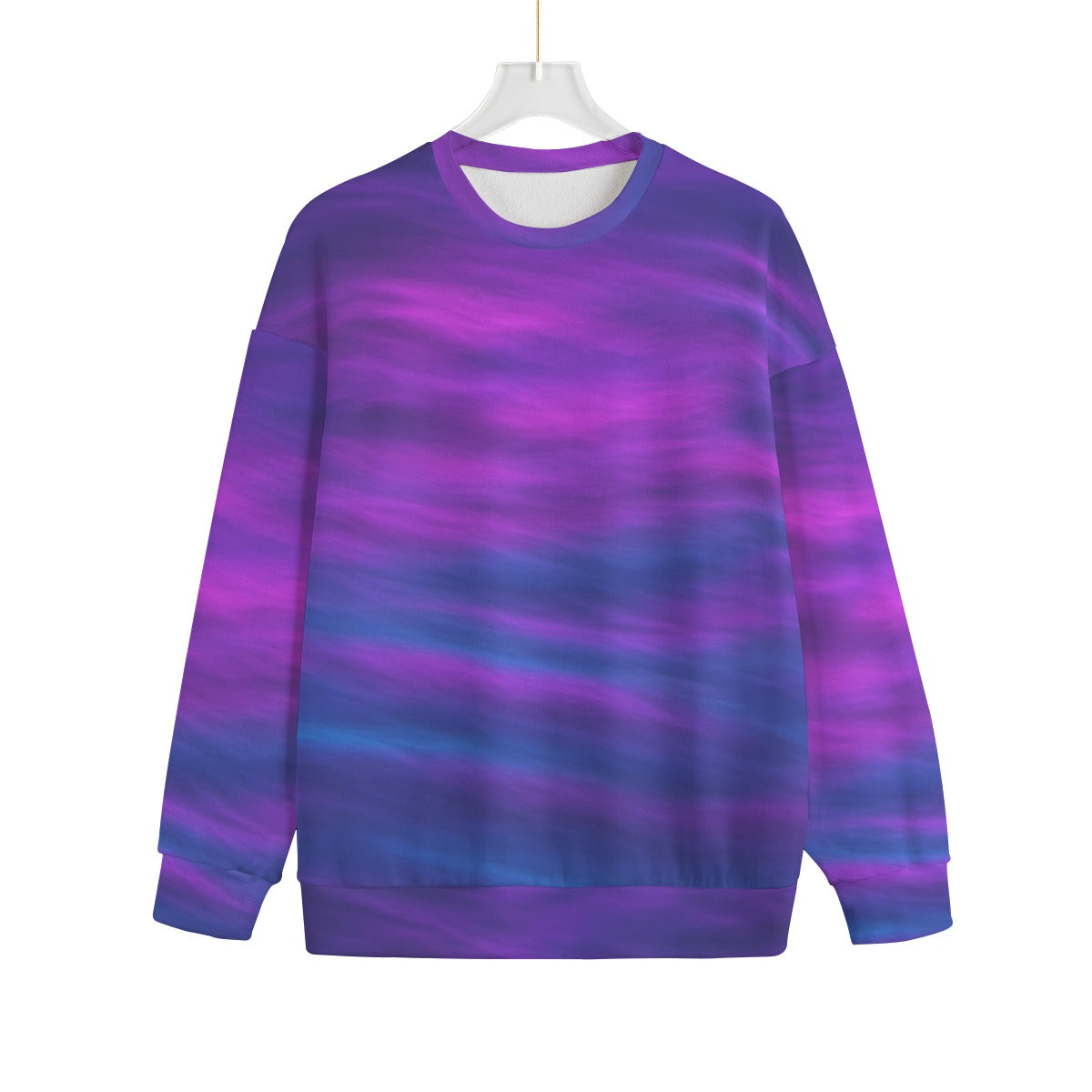 Unisex Drop-shoulder Knitted Fleece Sweater - view 1