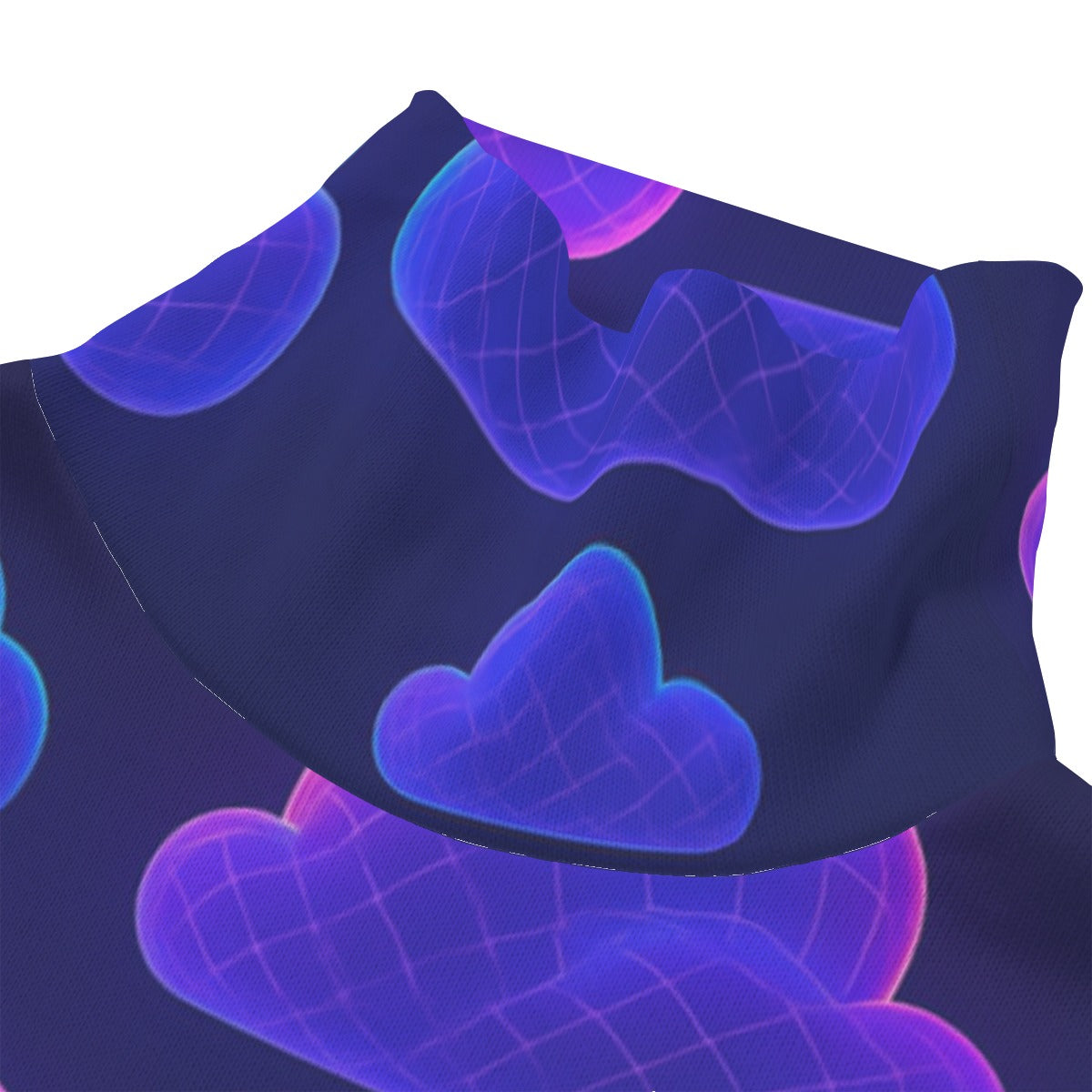 Unisex Turtleneck Knitted Fleece Sweater