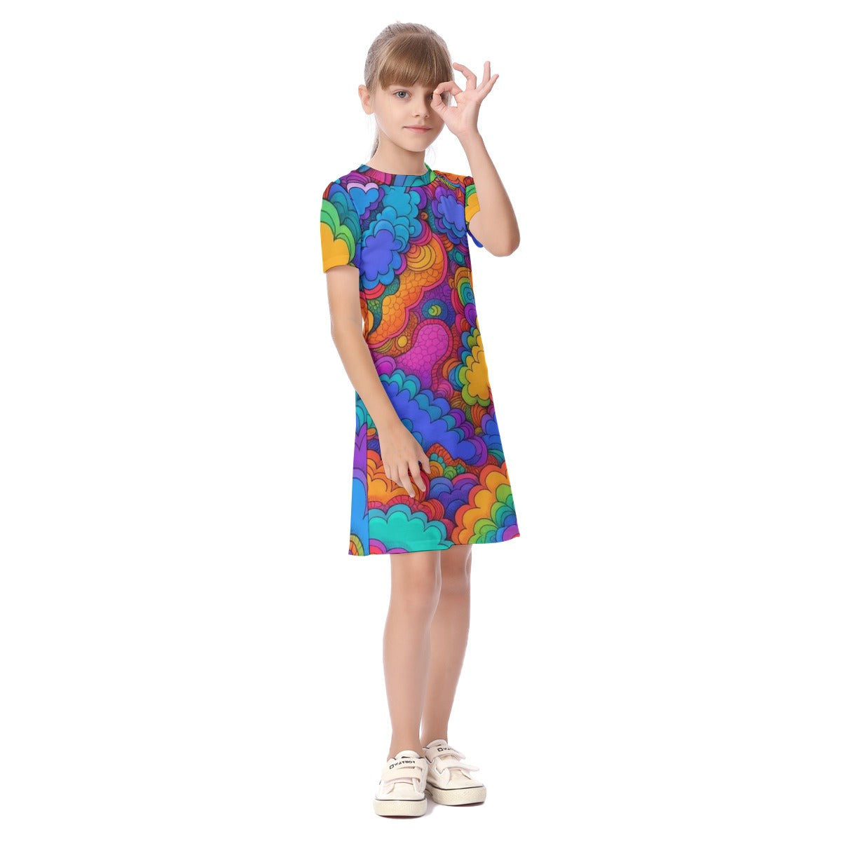 Unisex Kid's Short Sleeve Dress