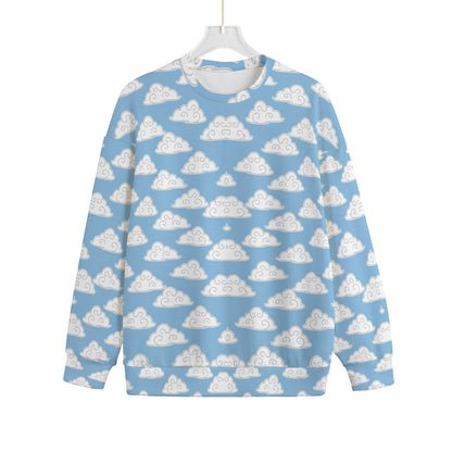 Unisex Drop-shoulder Knitted Fleece Sweater - view 1