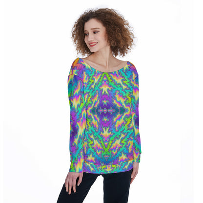 Women's Off-Shoulder Sweatshirt