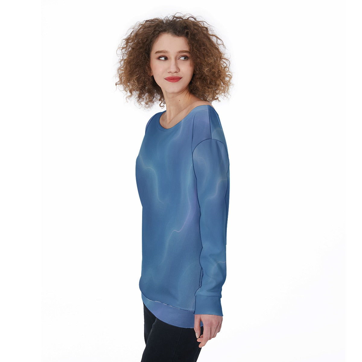 Women's Off-Shoulder Sweatshirt