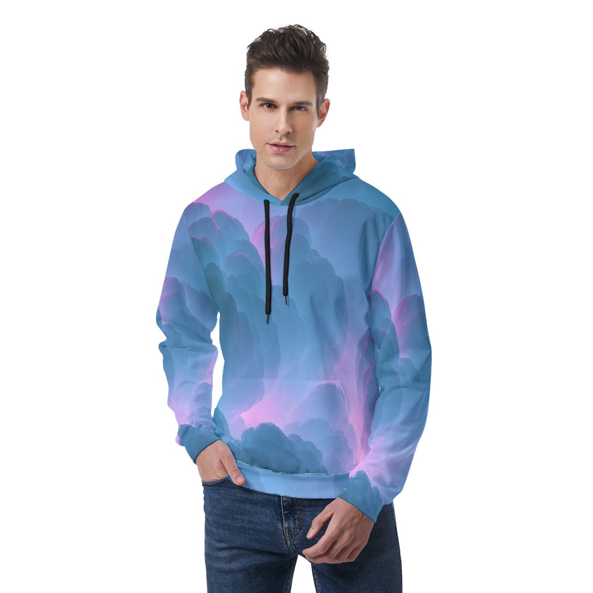 Men's Thicken Pullover Hoodie With Inner Hood