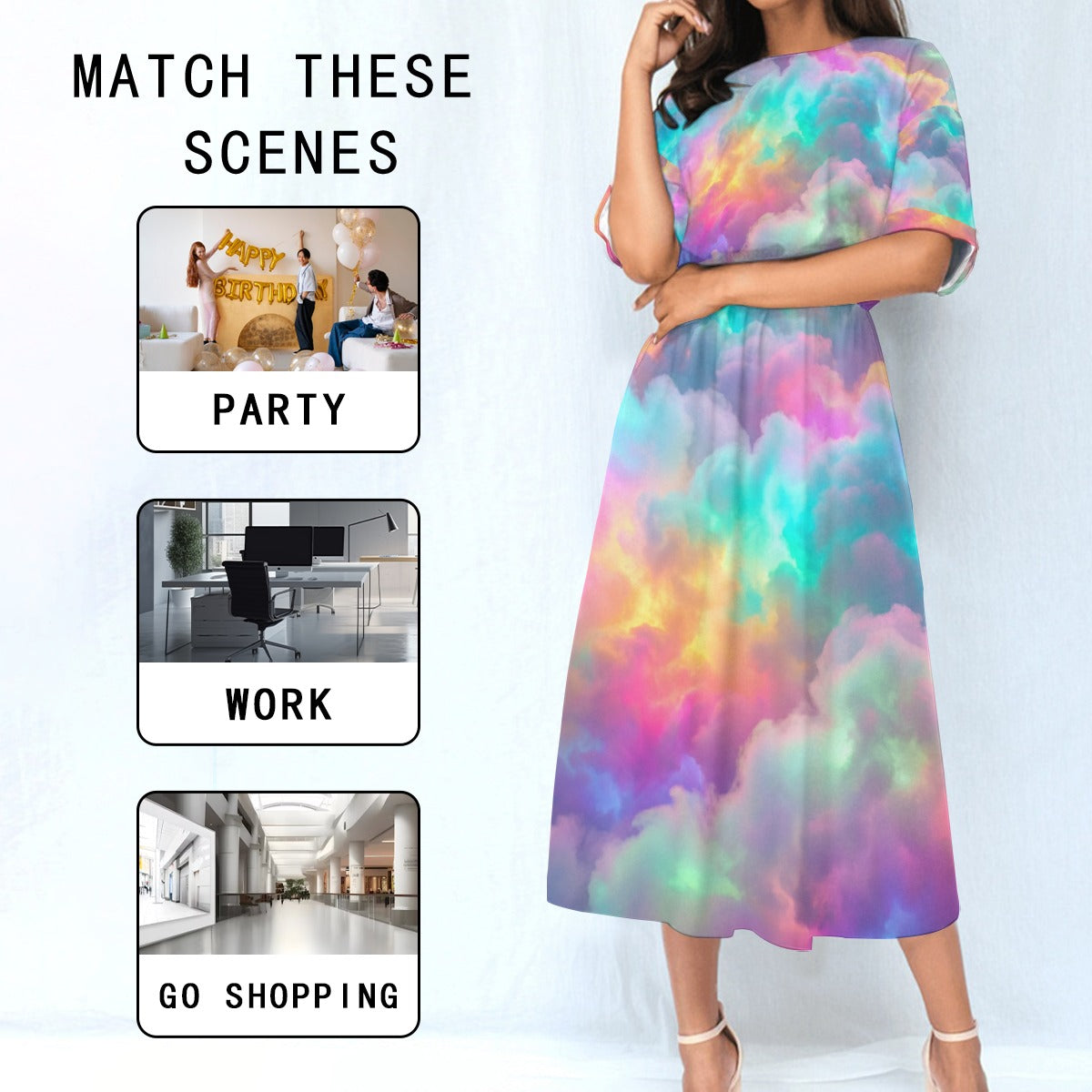 Women's Elastic Waist Dress