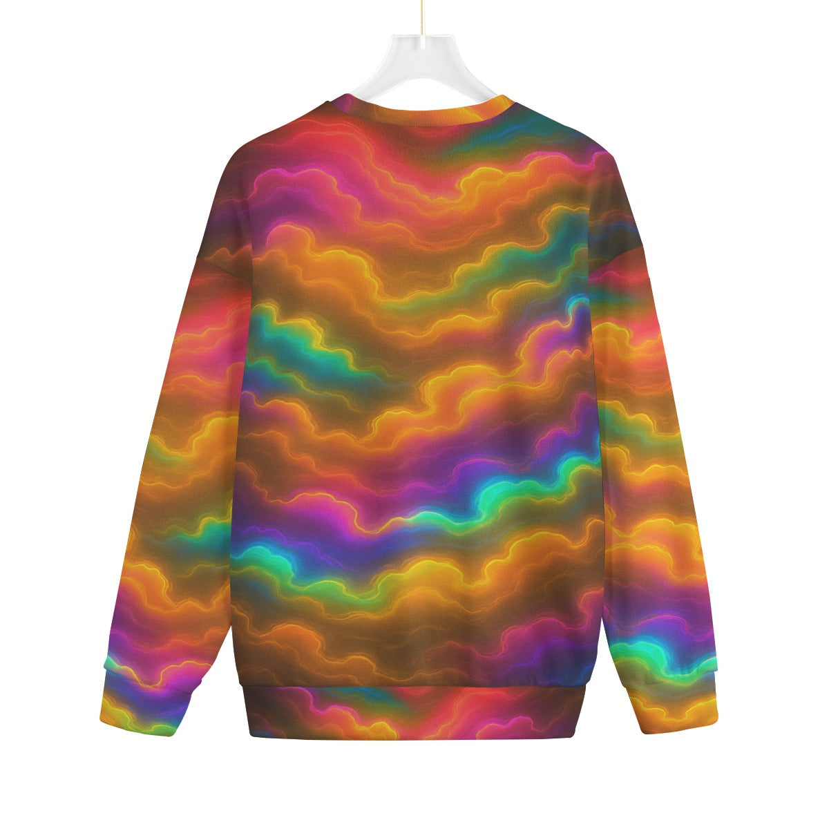 Unisex Drop-shoulder Knitted Fleece Sweater - view 2