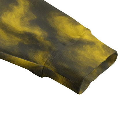 Unisex V-neck Knitted Fleece Cardigan With Button Closure