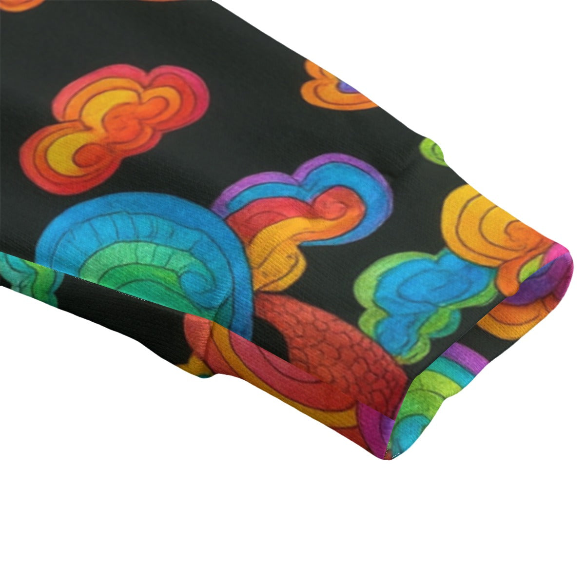 Unisex V-neck Knitted Fleece Cardigan With Button Closure