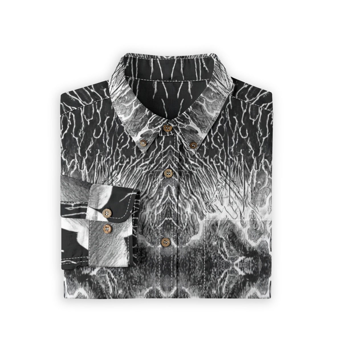 Men's Casual Lapel Long Sleeve Shirt|125GSM Cotton