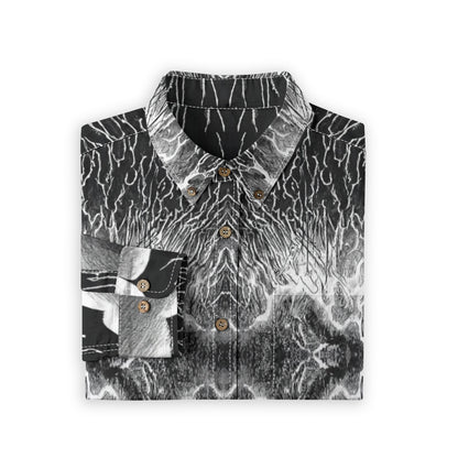 Men's Casual Lapel Long Sleeve Shirt|125GSM Cotton