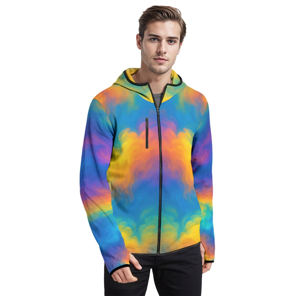 Men's Stylish Hoodie with Thumb Hole Design