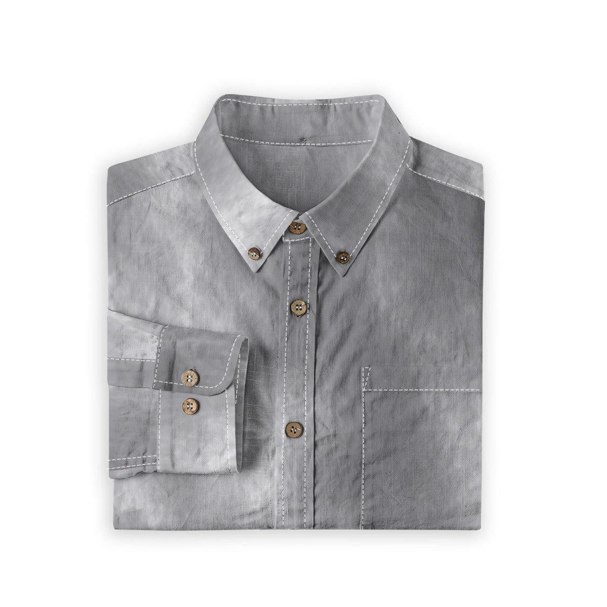Men's Casual Lapel Long Sleeve Shirt|125GSM Cotton