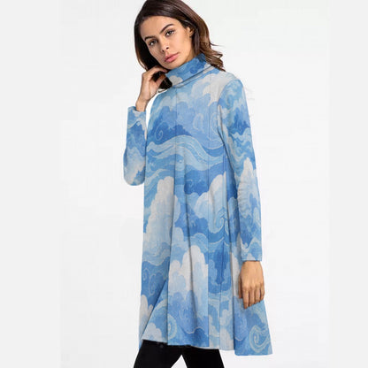 Women's High Neck Dress With Long Sleeve by O’Nimbus – view 3