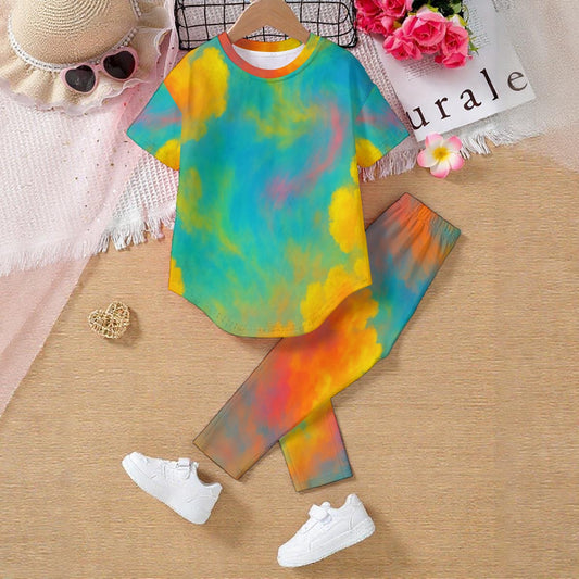 Unisex Kids' Casual Top and Pants Set