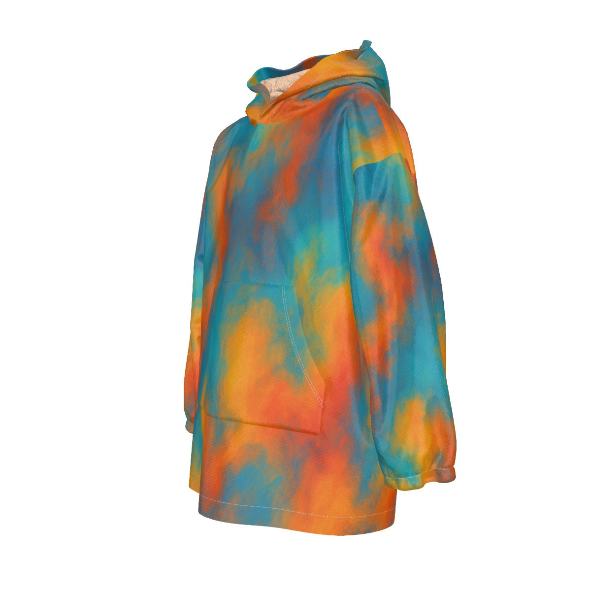 Unisex Kid's Sherpa Fleece Hoodie Blanket